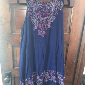 Purple & Navy Dress